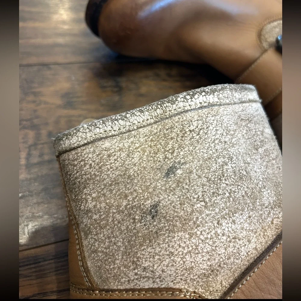 STETSON WOMENS MIA Western Boots - size 6.5 - ankle boots leather brown tan - Picture 6 of 16